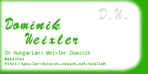 dominik weixler business card